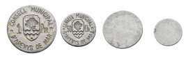 GUERRA CIVIL. Arenys de Mar. 50 cts. y 1 peseta. Serie completa 2 valores. VII-230 y 231; AC-6 y 7. EBC-.