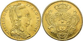 MONEDA EXTRANJERA. PORTUGAL. María I. 6400 reis. 1787. AU 14,23 g. 31,2 mm. KM-295. Pequeñas marcas. R.B.O. MBC+.