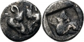 Ancient - GREEK COINS
AR Billon 1/36 Stater ca. 500–450 BC, LESBOS, Asia Minor Uncertain mint. Two boars' heads face to face. Rev. head of boar right...