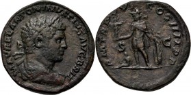 Ancient - ROMAN EMPIRE
AE Sestertius Rome 212 AD, CARACALLA 198–217 AD Laureate and draped bust right M AVREL ANTONINVS PIVS AVG BRIT. Rev. Mars stan...