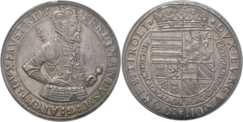 WORLD Coins
Austria - Taler n.d, Silver, ERZHERZOG FERDINAND 1564–1595, RÖMISCH...
