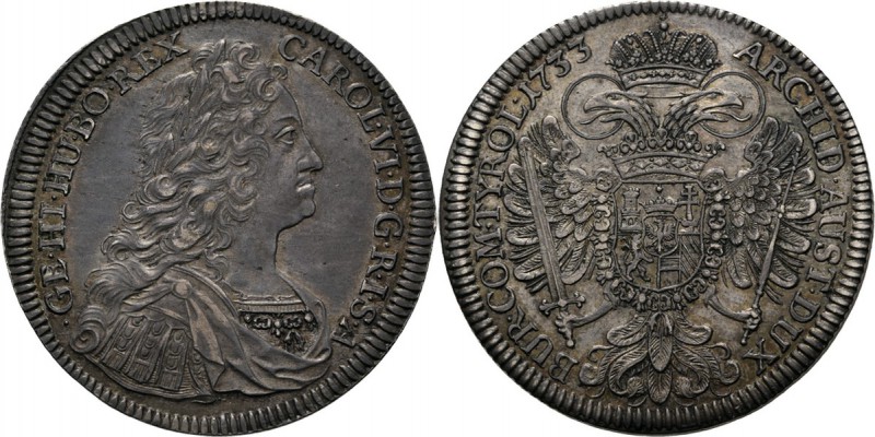 WORLD Coins
Austria - Taler 1733, Silver, KARL VI 1711–1740, RÖMISCH DEUTSCHES ...