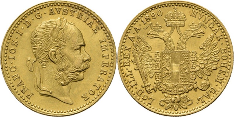 WORLD Coins
Austria - Ducat 1890, Gold, FRANZ JOSEPH I 1848–1916 Vienna mint. L...