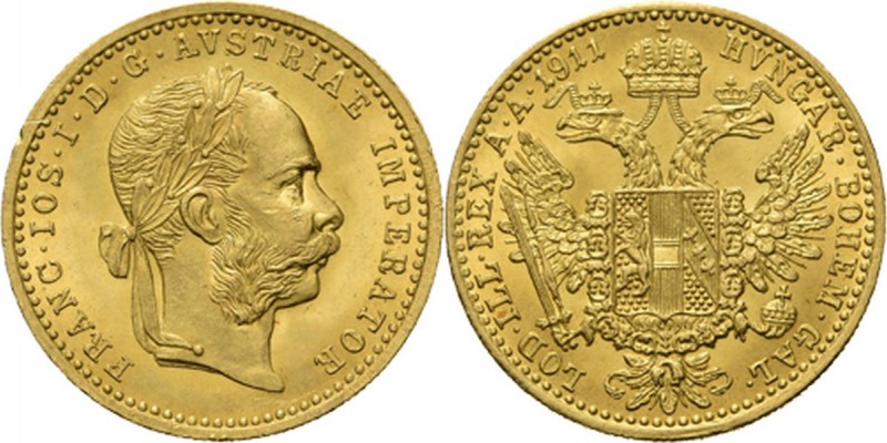 WORLD Coins
Austria - Ducat 1911, Gold, FRANZ JOSEPH I 1848–1916 Vienna mint. L...