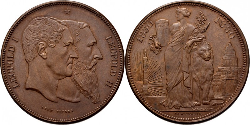 WORLD Coins
Belgium - 10 Centimes 1880, Copper, LEOPOLD II 1865–1909, MEDALLIC ...