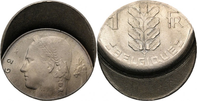 WORLD Coins
Belgium - Error 1 Franc (19)62, Nikkel munten, BAUDOUIN I 1951–1993...