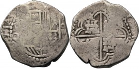 WORLD Coins
Bolivia - Cob 8 Reales n.d, Silver, FELIPE IV 1621–1665 Crowned arms. Rev. cross of Jerusalem, castles and lions in quarters.KM. 1025.22 ...