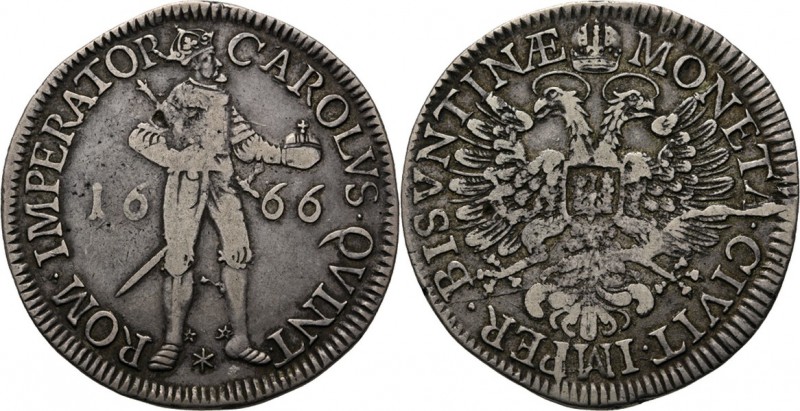 WORLD Coins
France - Daldre or Patagon 1666, Silver, MONNAIES FEODALES, BESANÇO...