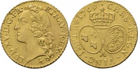 WORLD Coins
France - Louis d'or au bandeau 1769 A, Gold, LOUIS XV 1715–1774 Paris mint. Head to left. Rev. crowned arms of France and Navarre. Gad. 3...