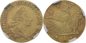 WORLD Coins
German States - Friedrich d'or 1777 A, Gold, FRIEDRICH II der Grosse 1740–1786, PREUßEN Berlin mint. Laureate head right. Rev. eagle over...