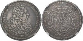WORLD Coins
Italy - 1/2 Tallero 1706, Silver, CESARE d'AVALOS 1704–1729 AD, VASTO Armoured bust right. Rev. crowned arms in elaborate frame.CNI. 5; K...