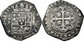 WORLD Coins
Mexico - Klippe 8 Reales 1733-MF, Silver, FELIPE V 1700–1746 Mexico mint. Crowned arms between assayers mark and value. Rev. cross.KM. 48...