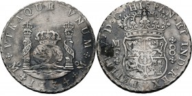 WORLD Coins
Mexico - 8 Reales 1734, Silver, FELIPE V 1700–1746 Mexico City mint. Crown over globes between the columns of Hercules, date below. Rev. ...