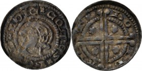 Provinical - HOLLAND Graafschap 1049 - 1581
Penning of kopje z.j. (1266–1285) , Silver, FLORIS V 1256–1296 Type 3 C. Hoofd naar links x COMES x HOLLA...