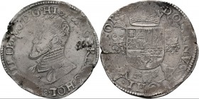 Provinical - HOLLAND Graafschap 1049 - 1581
Philipsdaalder 1558, Silver, PHILIPS II 1555–1581 Type Ib. Borstbeeld naar links, daaronder jaartal volui...