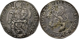 Provinical - WEST-FRIESLAND Het Gewest 1581 - 1795
Leeuwendaalder 1622, Silver Type II. Ridder achter Hollands wapen naar rechts met titel …BELG· WES...