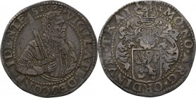 Provinical - UTRECHT Provincie 1581 - 1795
Gehelmde rijksdaalder 1598, Silver Borstbeeld van Willem de Zwijger met zwaard naar rechts x VIGILATE x DE...