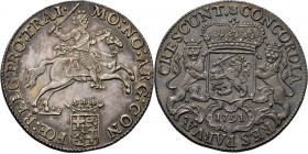 Provinical - UTRECHT Provincie 1581 - 1795
Dukaton of zilveren rijder 1791, Silver Type IVb. Ruiter naar rechts boven gekroond provinciewapentje met ...