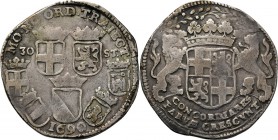 Provinical - UTRECHT Provincie 1581 - 1795
Daalder van 30 stuiver 1690, Silver Wapentjes van de Utrechtse steden in het veld, de bovenste twee tussen...