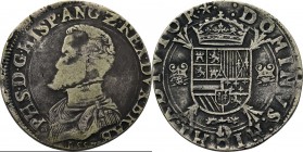 Southern Netherlands
BRABANT - Écu Philippe 1557, Silver, PHILIPPE II 1555–1598 Maestricht. Buste à gauche, au-dessous la date PHS·…ANG·… R/. écu cou...