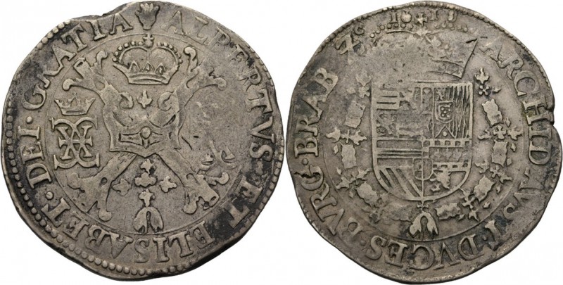 Southern Netherlands
BRABANT - Patagon 1618, Silver, ALBERT & ISABELLE 1598–162...