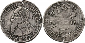 Southern Netherlands
HEERLIJKHEDEN & STEDEN / LES SEIGNEURIES & VILLES - Teston 1611, Silver, ERNEST de Bavière 1581–1612, LIEGE-LUIK Buste à gauche....
