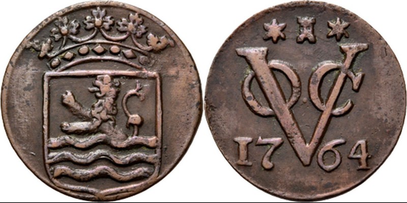 Dutch Oversea Regions
PROVINCIALE MUNTEN - Duit 1764, Copper, Zeeland Gekroond ...