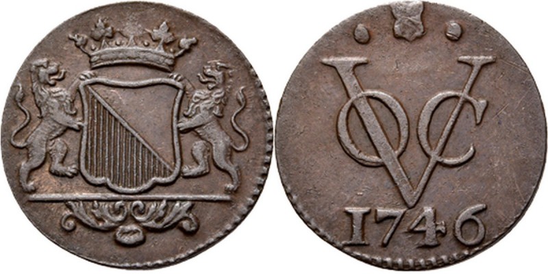 Dutch Oversea Regions
PROVINCIALE MUNTEN - Duit 1746, Copper, Utrecht Gekroond ...