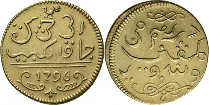 Dutch Oversea Regions
PROVINCIALE MUNTEN - Gouden Javase Ropij 1796, Gold, Munt...