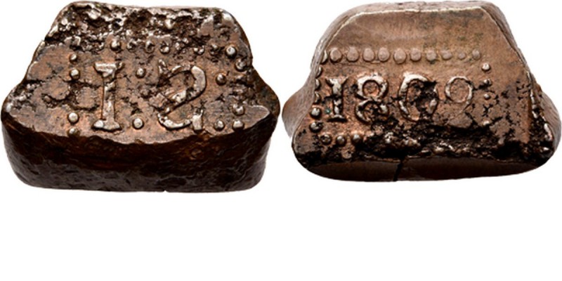 Dutch Oversea Regions
LODEWIJK NAPOLEON 1806–1811 - 1 Stuiver-bonk 1809, Copper...