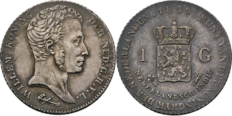 Dutch Oversea Regions
NEDERLANDS-INDISCH GOUVERNEMENT 1816–1949 - 1 Gulden 1839...