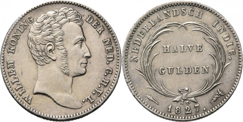 Dutch Oversea Regions
NEDERLANDS-INDISCH GOUVERNEMENT 1816–1949 - ½ Gulden 1827...