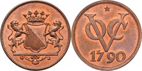 Dutch Oversea Regions
NEDERLANDS-INDISCH GOUVERNEMENT 1816–1949 - Dubbele duit 1790, Copper, WILLEM II 1840–1849 Oud VOC-type, geslagen tussen 1840-1...