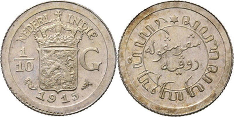 Dutch Oversea Regions
NEDERLANDS-INDISCH GOUVERNEMENT 1816–1949 - 1⁄10 Gulden 1...