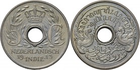 Dutch Oversea Regions
NEDERLANDS-INDISCH GOUVERNEMENT 1816–1949 - 5 Cent 1913, Copper, WILHELMINA 1890–1948 Centrale doorboring tussen waarde. Kz. wa...
