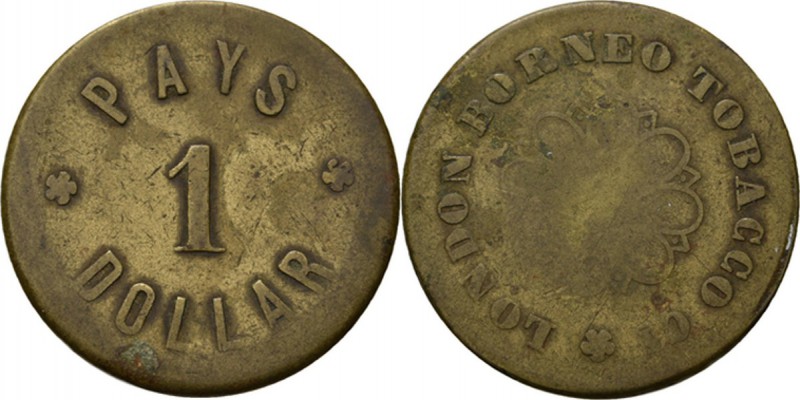 Dutch Oversea Regions
ONDERNEMINGSGELD / Plantation tokens - 1 Dollar z.j, LOND...