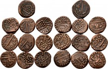 Dutch Oversea Regions
LOTS - Lot Negapatnam (10) Duit z.j. Verbasterde Kali-figuur met links °° in het veld. Kz. Tamil opschrift.Scho. 1245 Diverse k...