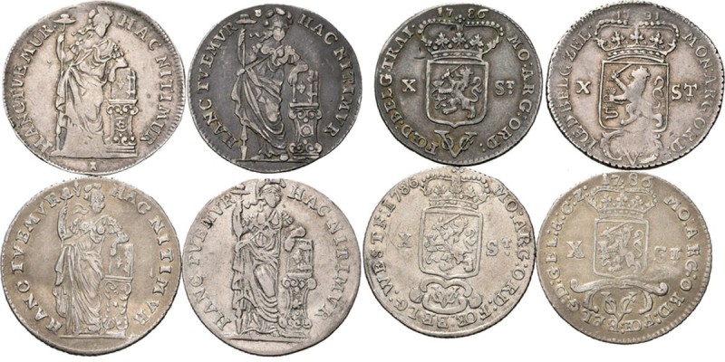 Dutch Oversea Regions
LOTS - Lot VOC (4) Bestaande uit X Stuiver 1786 Gelderlan...