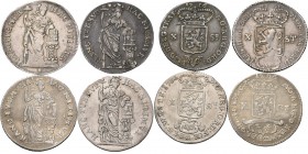 Dutch Oversea Regions
LOTS - Lot VOC (4) Bestaande uit X Stuiver 1786 Gelderland, West-Friesland en Utrecht en X Stuiver 1791 Zeeland. Diverse kwalit...