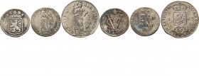 Dutch Oversea Regions
LOTS - Lot Overzee (3) Bestaande uit een Zilveren Duit 1736 Holland VOC, X Stuiver 1786 West-Friesland VOC en 1/4 Stuiver 1794 ...