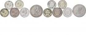 Dutch Oversea Regions
LOTS - Lot Overzee (6) Bestaande uit: Kwart Gulden 1826, 1827 en 1840, Halve Gulden 1826 en 1834 en Gulden 1840 Hoge kwaliteit ...