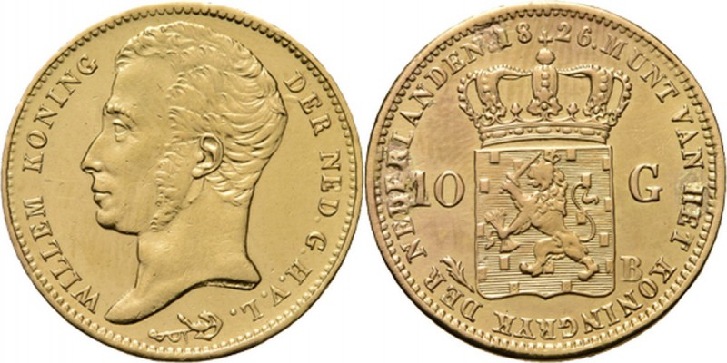 KONINKRIJK DER NEDERLANDEN - WILLEM I 1815–1840
10 Gulden of gouden tientje. 18...