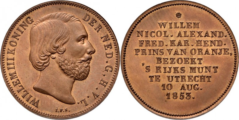 KONINKRIJK DER NEDERLANDEN - WILLEM III 1849–1890
1 Gulden 1853 Bezoek van de k...