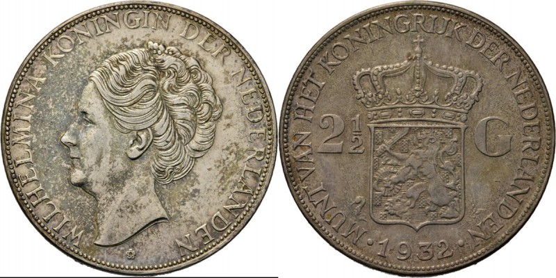 KONINKRIJK DER NEDERLANDEN - WILHELMINA 1890–1948
2½ Gulden of rijksdaalder 193...