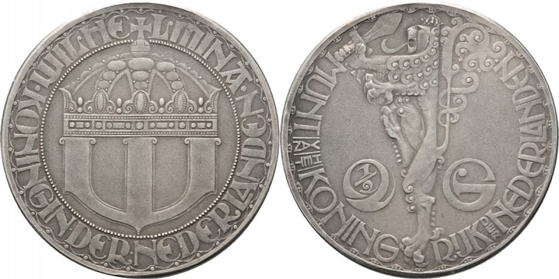 KONINKRIJK DER NEDERLANDEN - WILHELMINA 1890–1948
Ontwerp in zilver voor een ri...