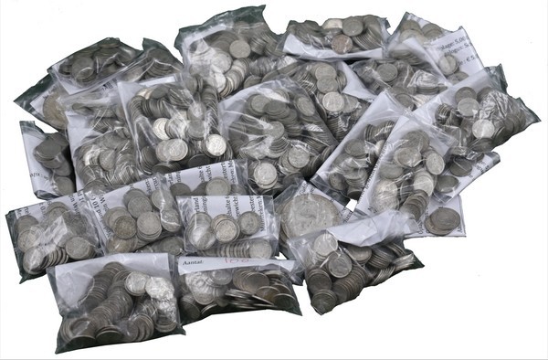 LOTS
Lot Dubbeltjes en Kwartjes Wilhelmina Honderden exemplaren, uitgezocht op ...