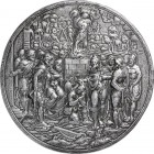 Medals
HISTORIEPENNIGEN - HISTORICAL MEDALS - ZALVING VAN DAVID TOT KONING 1570 Knielende David voor brandend altaar, in het vuur een ossenkop.Inclus...