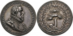 Medals
HISTORIEPENNIGEN - HISTORICAL MEDALS - INNAME VAN GRAVE DOOR PRINS MAURITS 1602, by door G. van Bylaer. Borstbeeld van prins Maurits. Kz. oran...