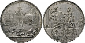 Medals
HISTORIEPENNIGEN - HISTORICAL MEDALS - AMSTERDAM. AANSPREKERSOPROER NEERGESLAGEN, DE RUST IN DE STAD HERSTELD 1697, by door M. Schmeltzing. Ge...