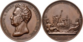 Medals
HISTORIEPENNIGEN - HISTORICAL MEDALS - OPENING VAN HET GROOT NOORD-HOLLANDS KANAAL 1824, by door J.P. Schouberg. Borstbeeld Willem I naar link...